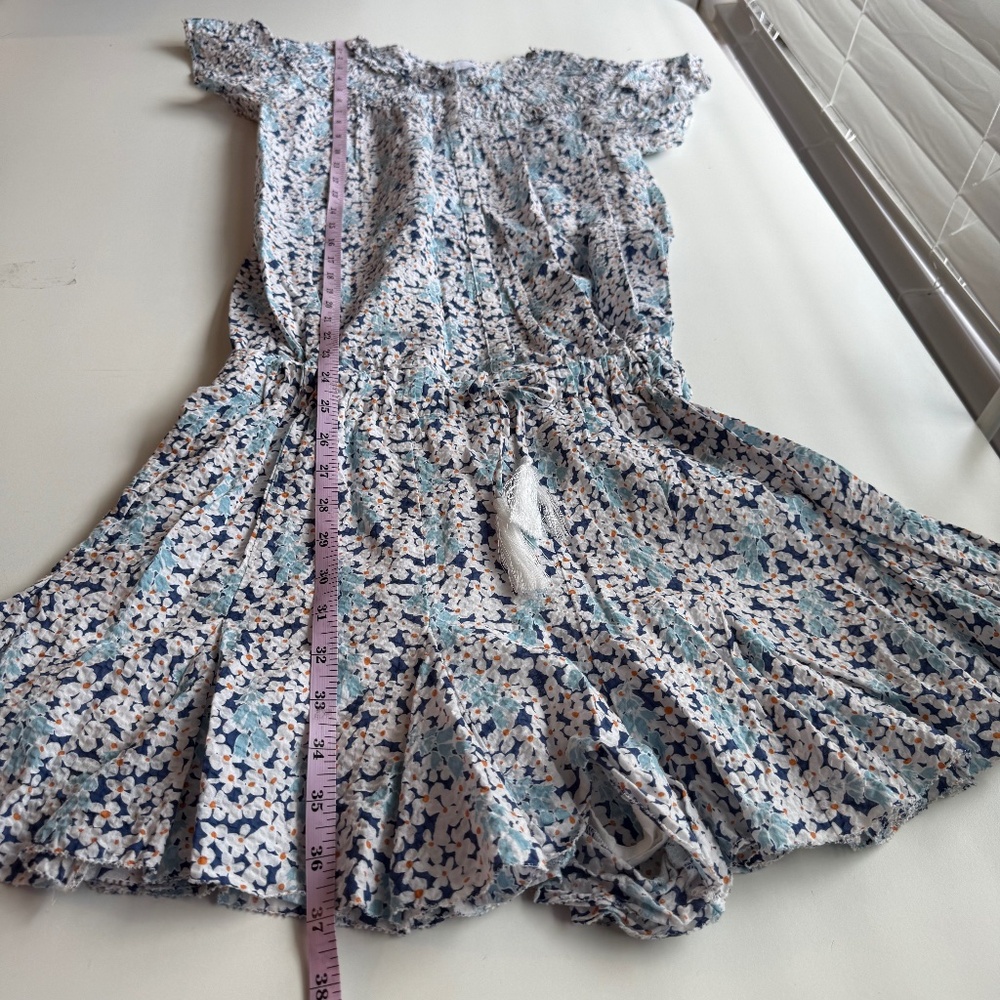 *We Are Sundays Womens Indigo Blue Floral Harley Romper Small - Picture 7 of 14